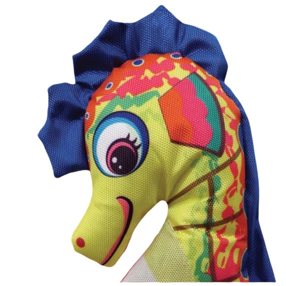 NWT Scoochie Pet 17” Plush Suzy Sea Horse Dog Toy - Picture 4 of 8